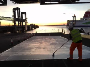 Muelle de Harwich 2 Parche de 100 m2 imprimado